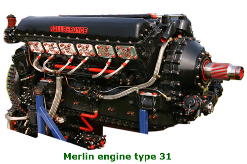 Rolls Royce Merlin engine RollsRoyce Merlin engine type 31